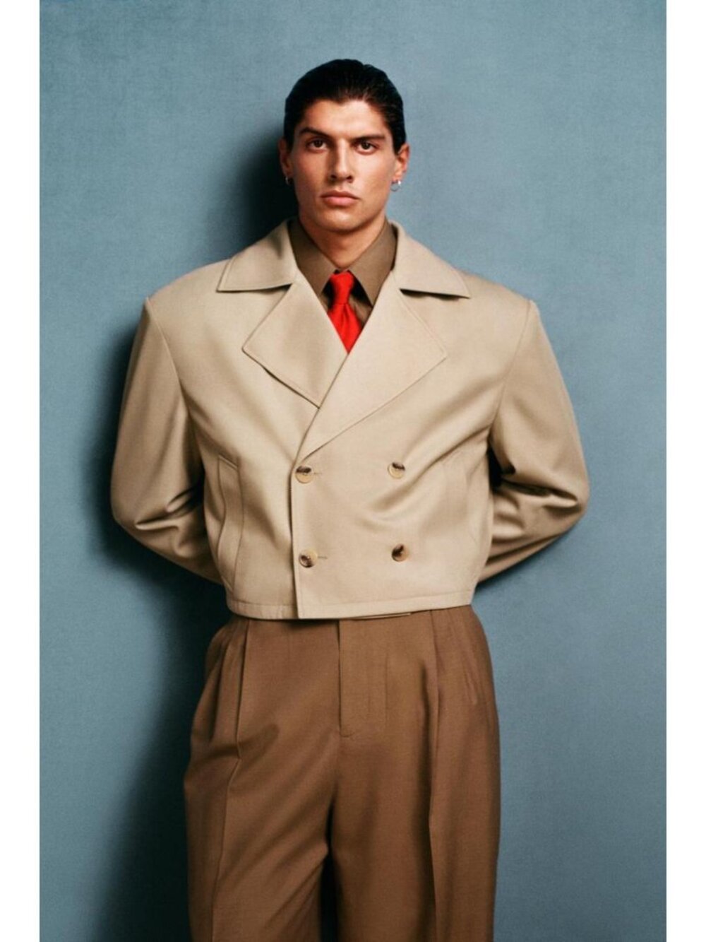 ZARA BOXY FIT SHORT TRENCH COAT WILLY CHAVARRIA X ZARA